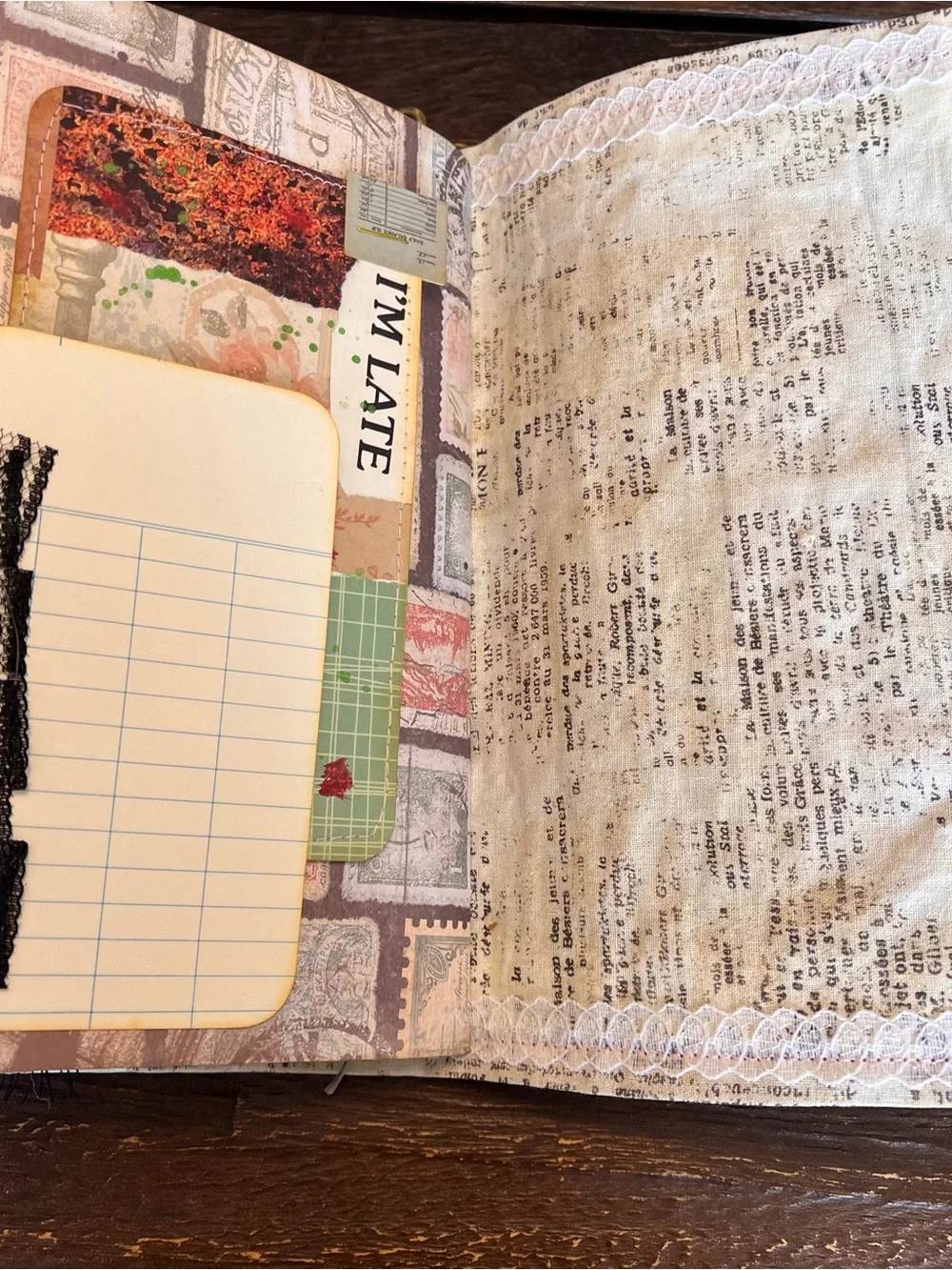 Book Themed Junk Journal Book Lover Reader Bookish Vintage 3 Sig Decorated